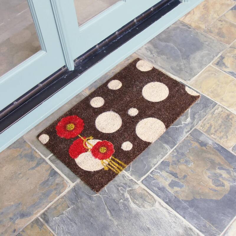Rubber-Cal Welcome "Floral Door Mat" Kit - 18" x 30" - 3 Doormats