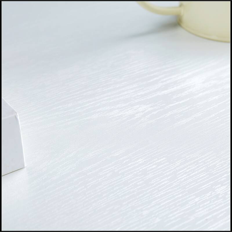 White MDF Double Layered Coffee Table