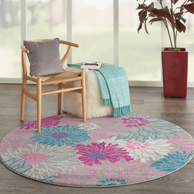 Nourison Passion Abstract Modern Floral Area Rug