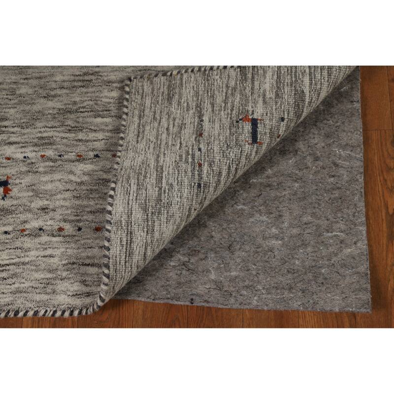 Hand Knotted Oriental 100% Wool Carpet Tribal Animal Pictorial Beige & Ivories Gabbeh Area Rug - 6' 0'' X 4' 1''