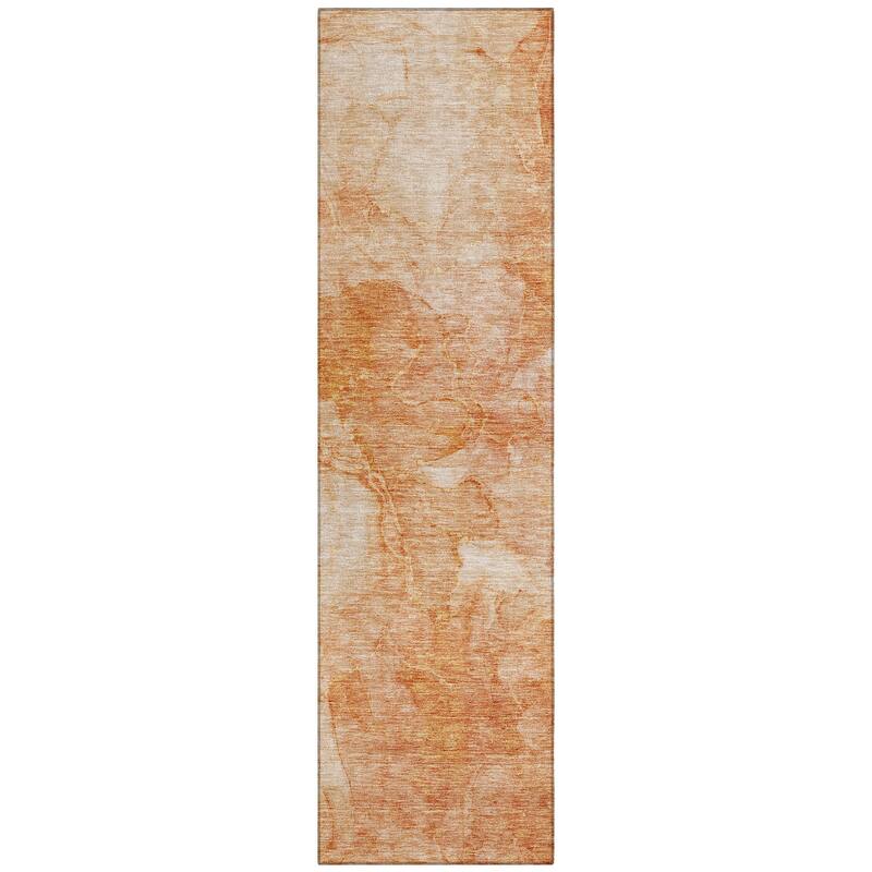 Machine Washable Indoor/ Outdoor Chantille Abstract Watercolor Rug