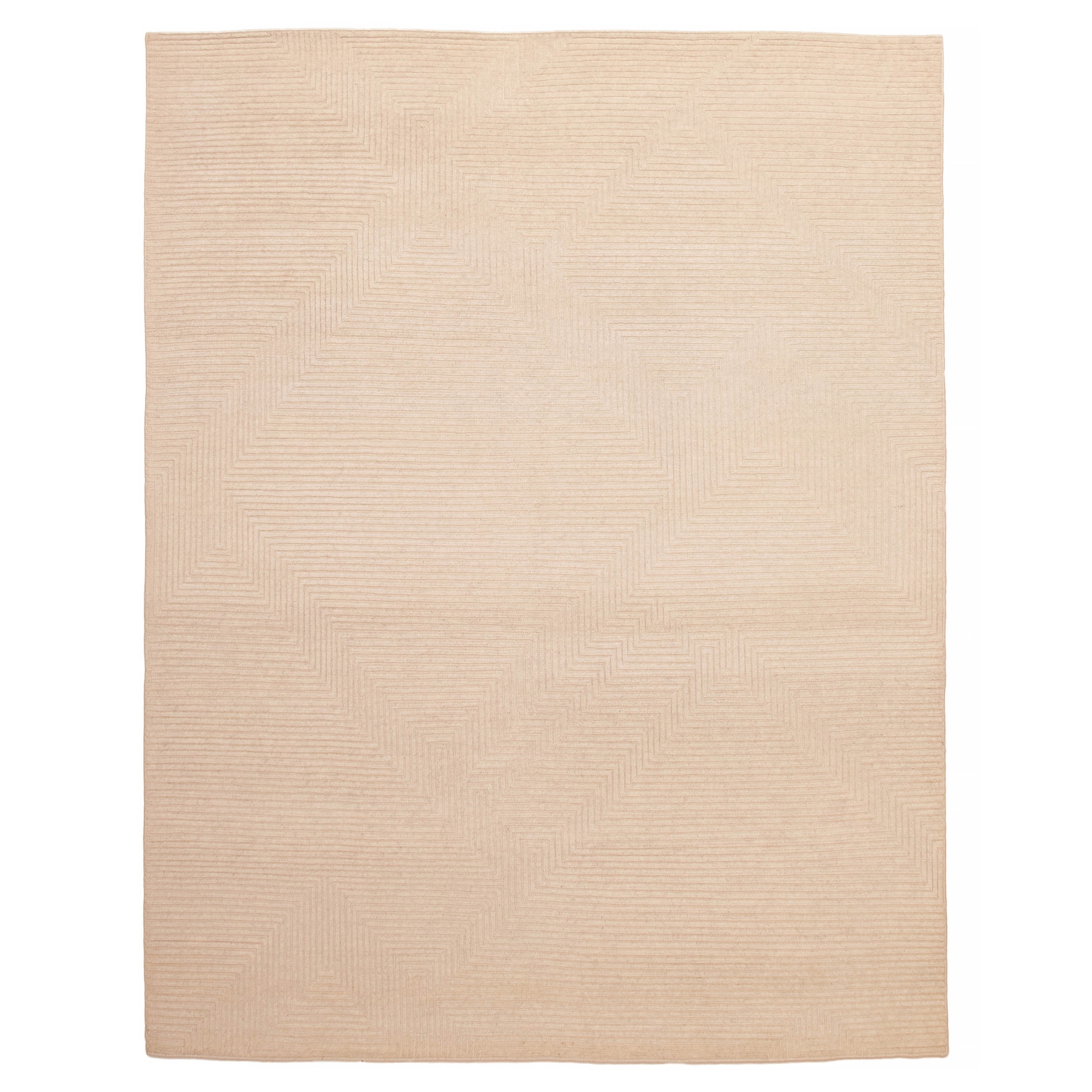ECARPETGALLERY Hand-knotted Tangier Cream Wool Rug - 7'11 x 10'3