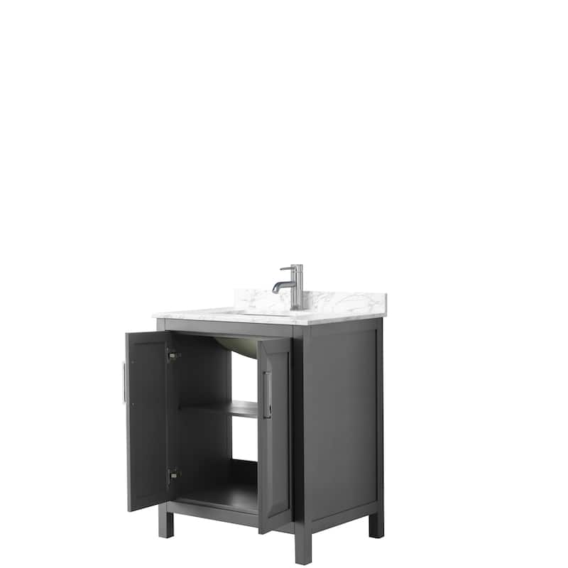 Daria 30 Inch Single Vanity, Cultured Marble Top