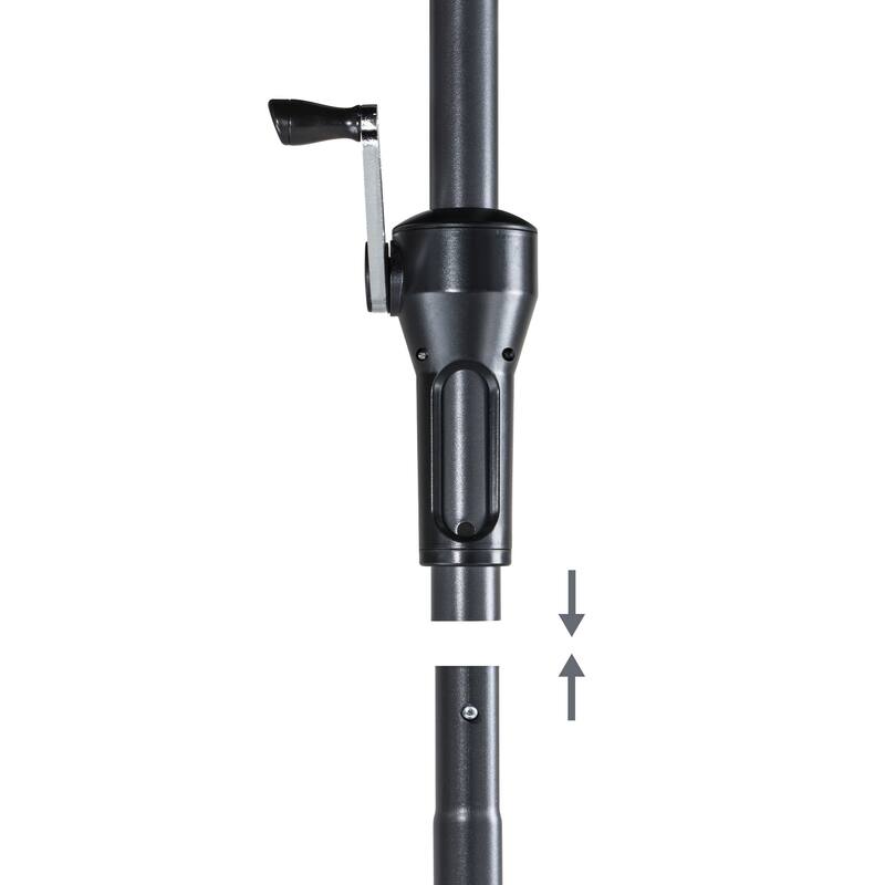 Pellebant 9 x 5 Ft Outdoor Double Top Market Umbrella