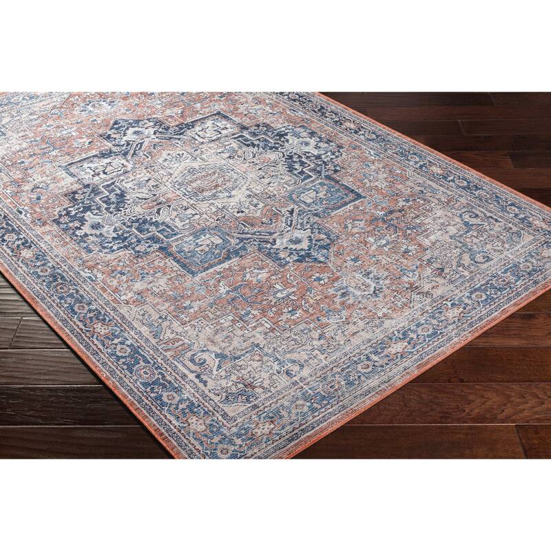 Livabliss Bram Distressed Persian Washable Area Rug