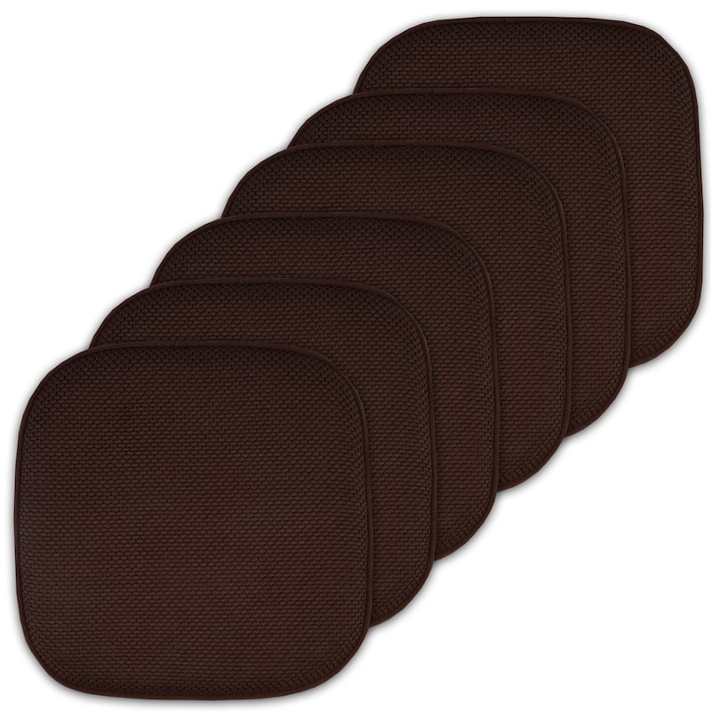 16-in. Square Non-slip Memory Foam Seat Cushions (2 OR 4)