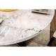 preview thumbnail 10 of 11, Furniture of America Brec Rustic White 48-inch Pedestal Dining Table