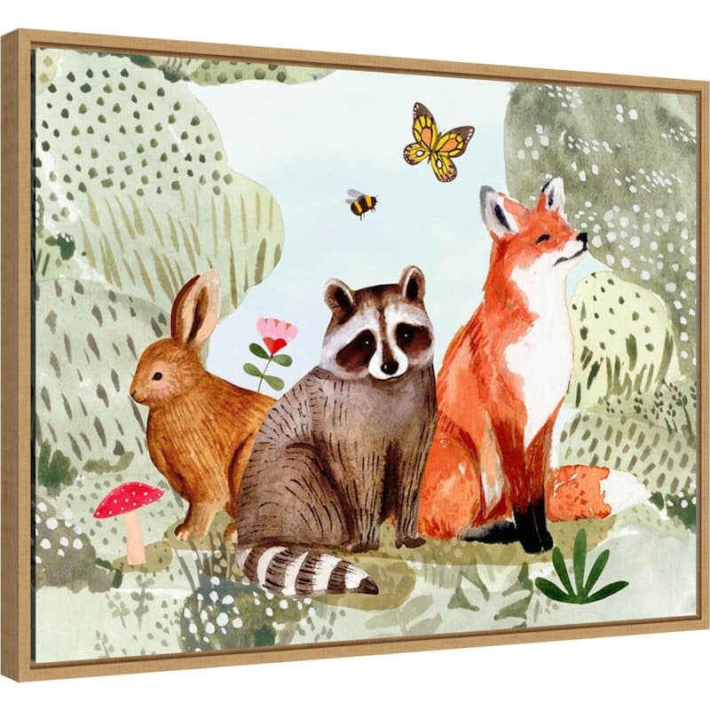 Fox Glen Collection A by Victoria Borges Framed Canvas Art