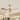 40W Modern Brushed Brass 6-Speed Remote Control ABS Wood Grain Color 3-Blade Indoor & Outdoor Ceiling Fan Without Light
