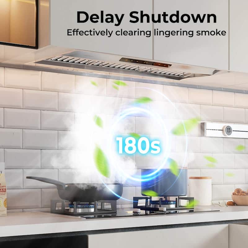 Costway 36 Inch Under Cabinet Range Hood with 4 Fan Speeds, - See Details