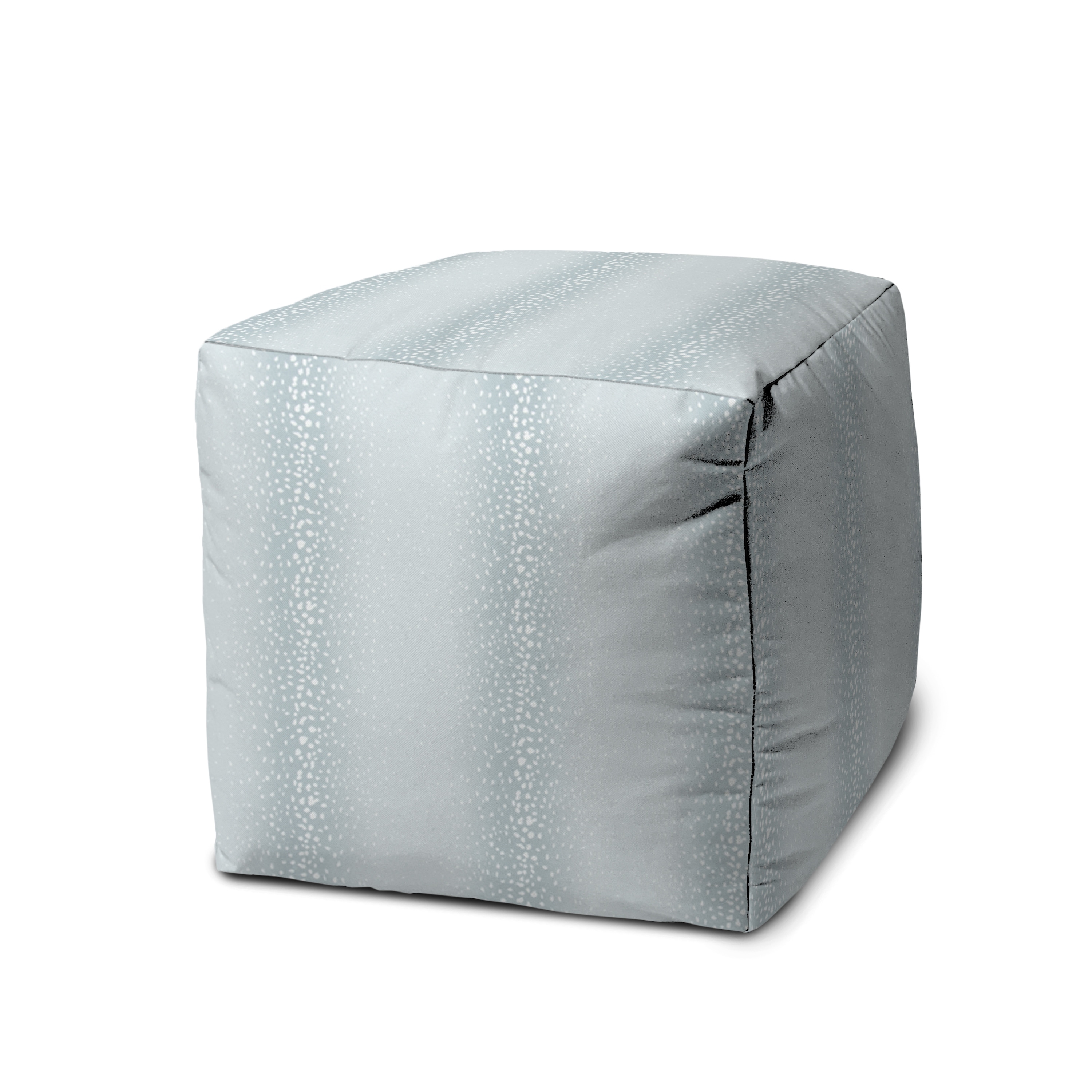 Joita Indoor Outdoor Pouf LEOPER Zipper Cover with Luxury Polyfil Stuffing  17 x 17 x 17 - Bed Bath & Beyond - 35631564