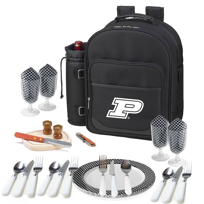 NCAA Purdue Boilermakers Picnic Backpack Equipped for Four