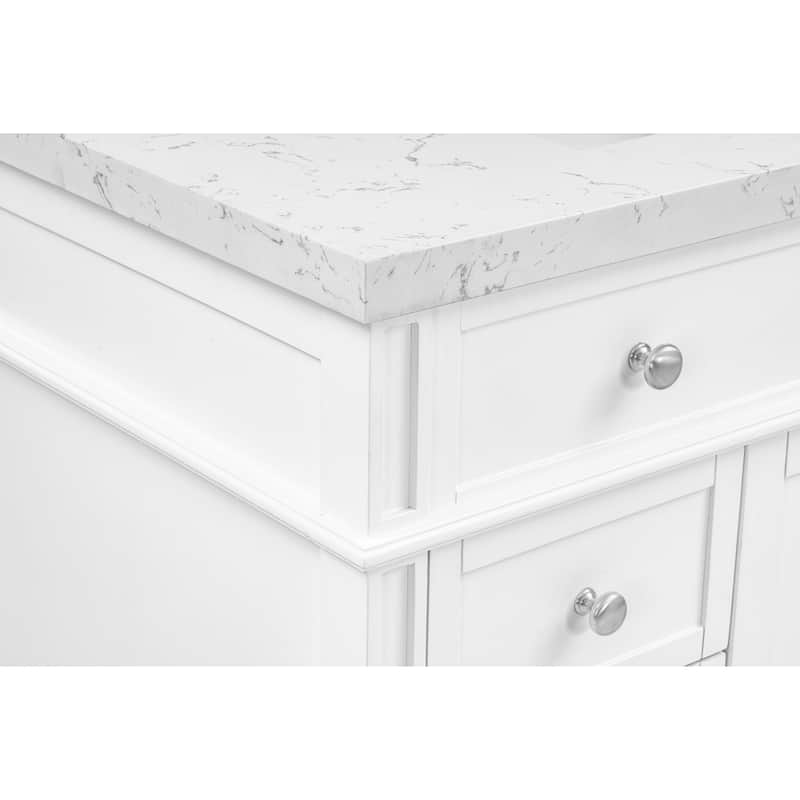 37'' Orinda Bathroom Vanity with Engineered Stone Top