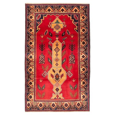 Teimani Red Rug 2'10" x 4'10" - 2'10 x 4'10