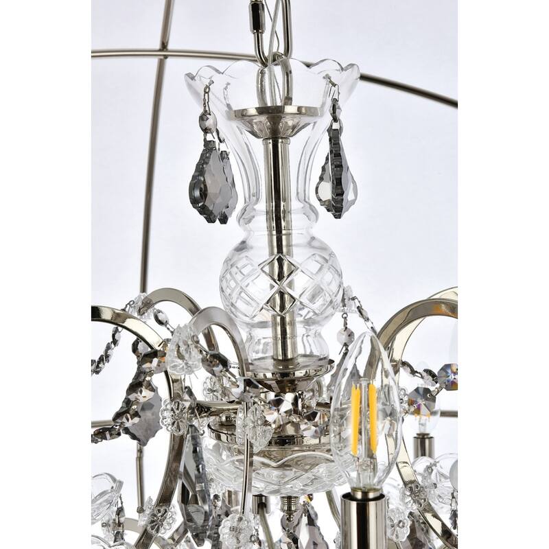 Royce Edge 18-Light Polished Nickel Chandelier