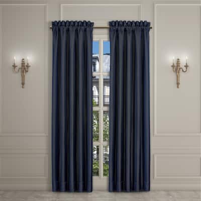 J. Queen New York Excelsior Royal Blue Window Panel Pair