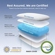preview thumbnail 8 of 16, Bed Pillows Set of 2 / 1 - Memory Foam Pillow Down Alternative Bedding Gel Cooling Pillow for Back, Stomach or Side Sleepers