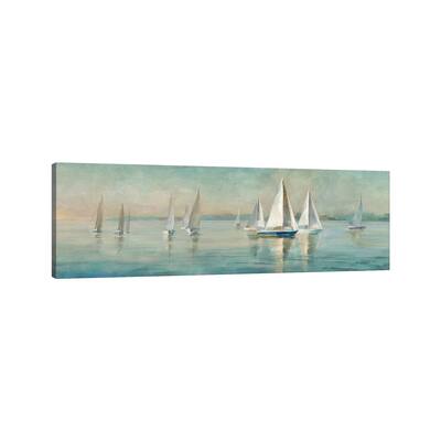 iCanvas "Sailboats at Sunrise" by Danhui Nai Canvas Print