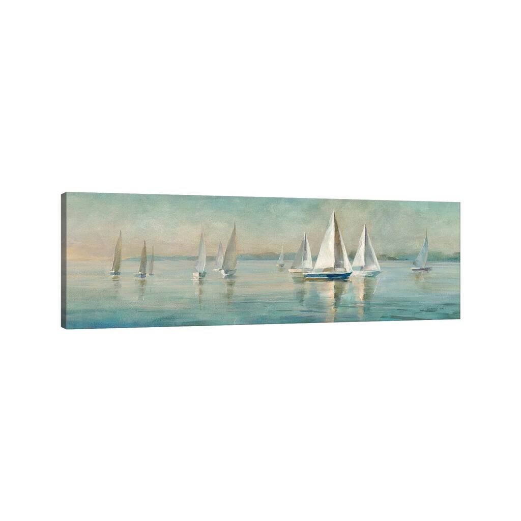 iCanvas "Sailboats at Sunrise" by Danhui Nai Canvas Print