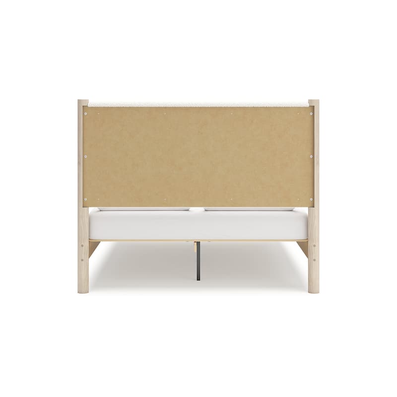 Signature Design by Ashley Cadmori Upholstered Panel Platform Bed