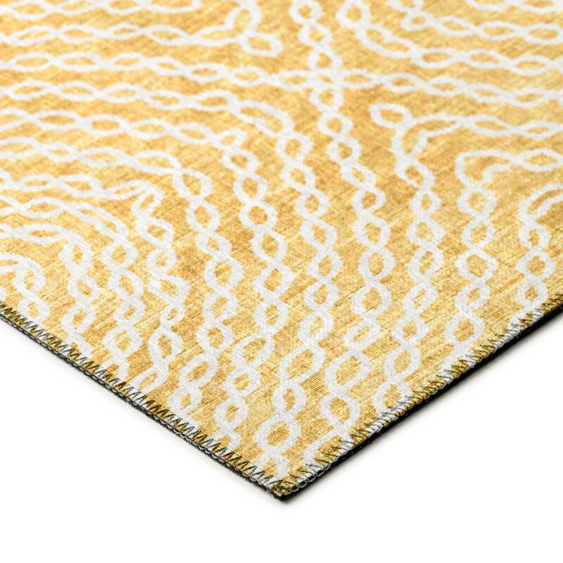 Indoor/ Outdoor Addison Bravado Link Washable Area Rug