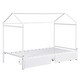 preview thumbnail 6 of 11, Kids and Baby 2 in 1 Twin XL to King Metal Twin Size House Platform Bed with 2 Drawers