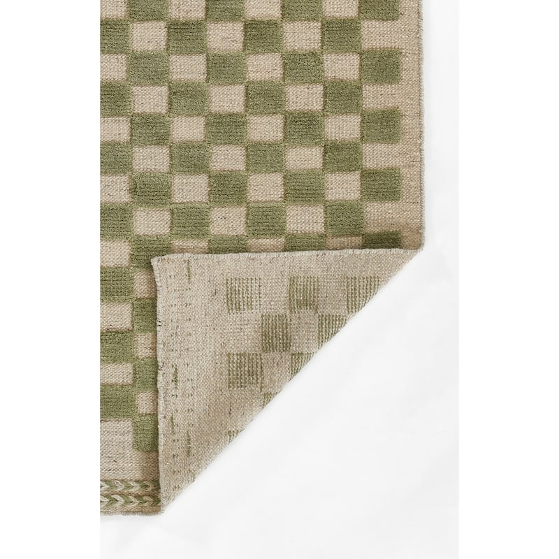 Momeni Willow Hand Woven Wool Checker Area Rug
