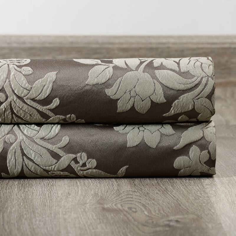 Exclusive Fabrics Magdelena Faux Silk Jacquard Curtain (1 Panel)
