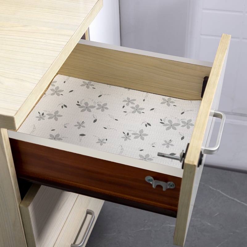 Ray Star Gray Floral Shelf liner Independence Day 18x96 12×120 In