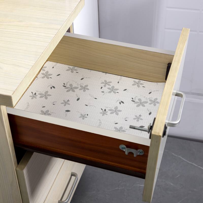 Ray Star Gray Floral Shelf liner Independence Day 18x96 12×120 In