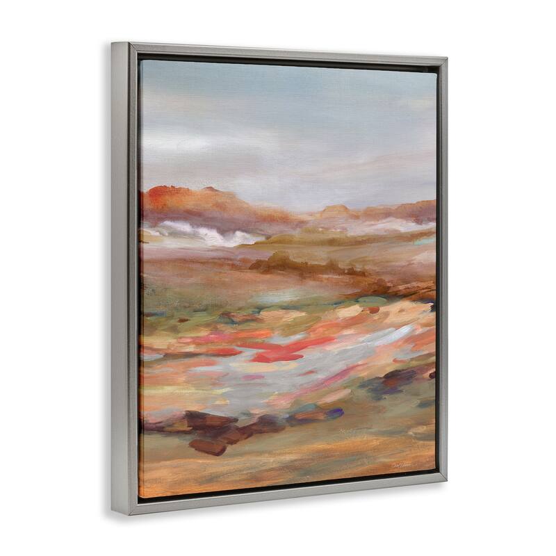 Stupell Dynamic Abstract Desert Framed Floater Canvas Wall Art Design By Carol Robinson