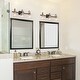 preview thumbnail 12 of 27, Olia Modern 3-Light Black Bathroom Vanity Lights Globe Glass Wall Sconces