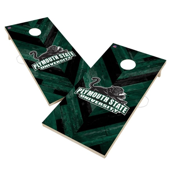 slide 2 of 6, Plymouth State University Panthers Cornhole Board Set 16 Years and Up