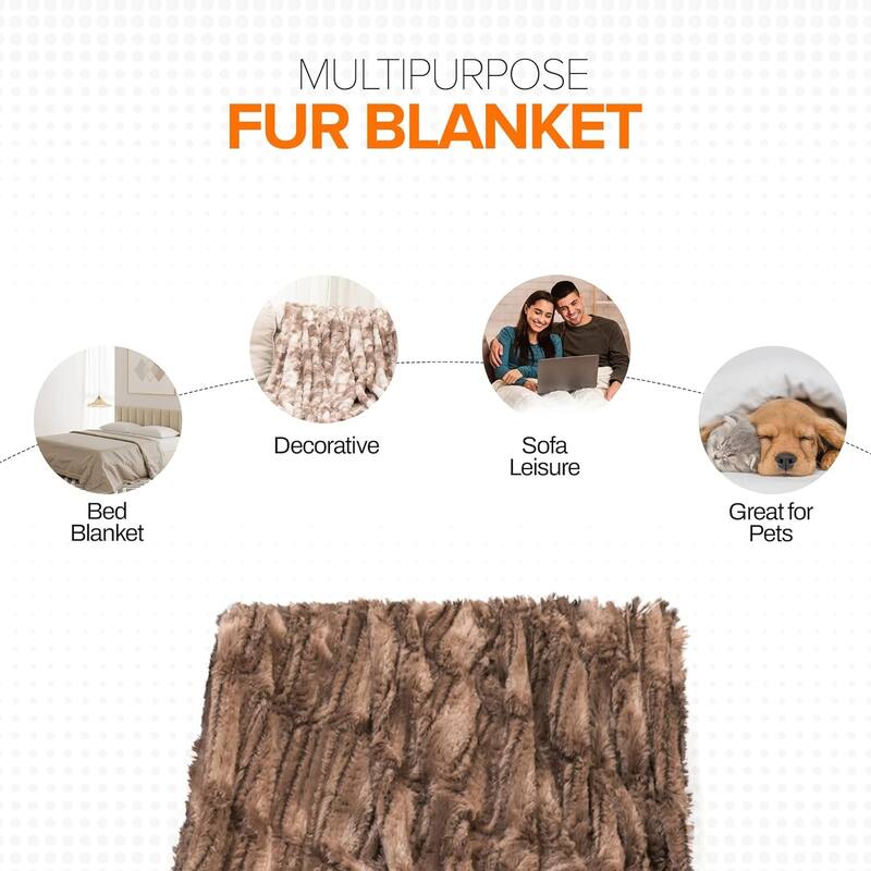 Cheer Collection Luxurious Soft Throw Blanket.