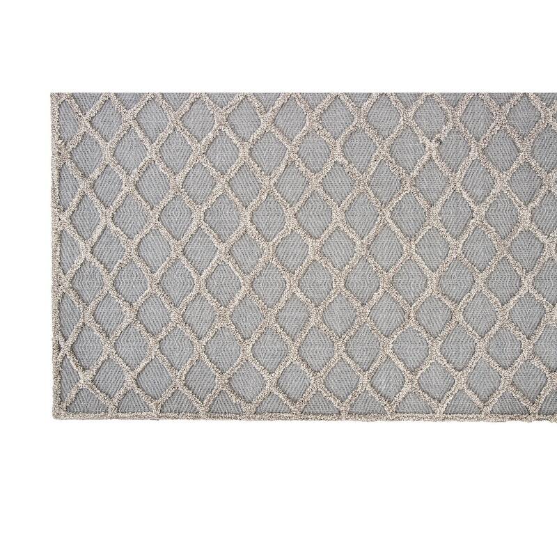 Handmade Bali Collection Tan/Grey Wool Area Rug