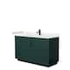 Option Green, Black Trim, Carrara Cultured Marble Top