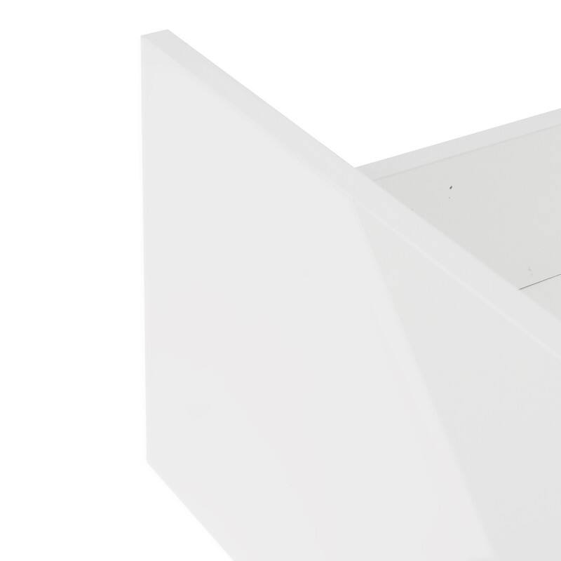 Modern Entertainment TV Stand, 20 Colors LED TV Stand w/Remote Control Lights