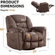 preview thumbnail 17 of 23, Rocker Recliner Chair Oversized Manual 360° Swivel Recliners for Living Room