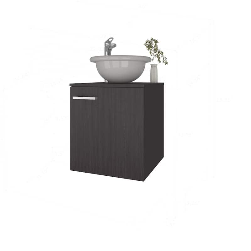 Stylish Bathroom Vanity with Integrated Sink and Practical Storage