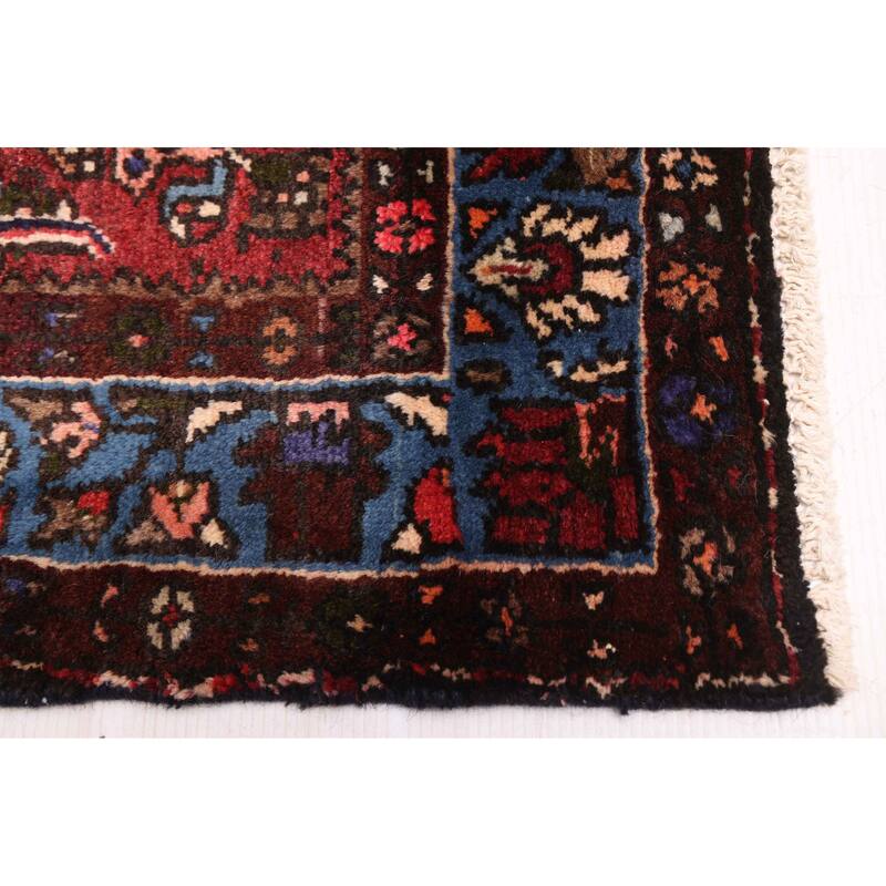 ECARPETGALLERY Hand-knotted Andelz Dark Red Wool Rug - 3'5 x 9'3