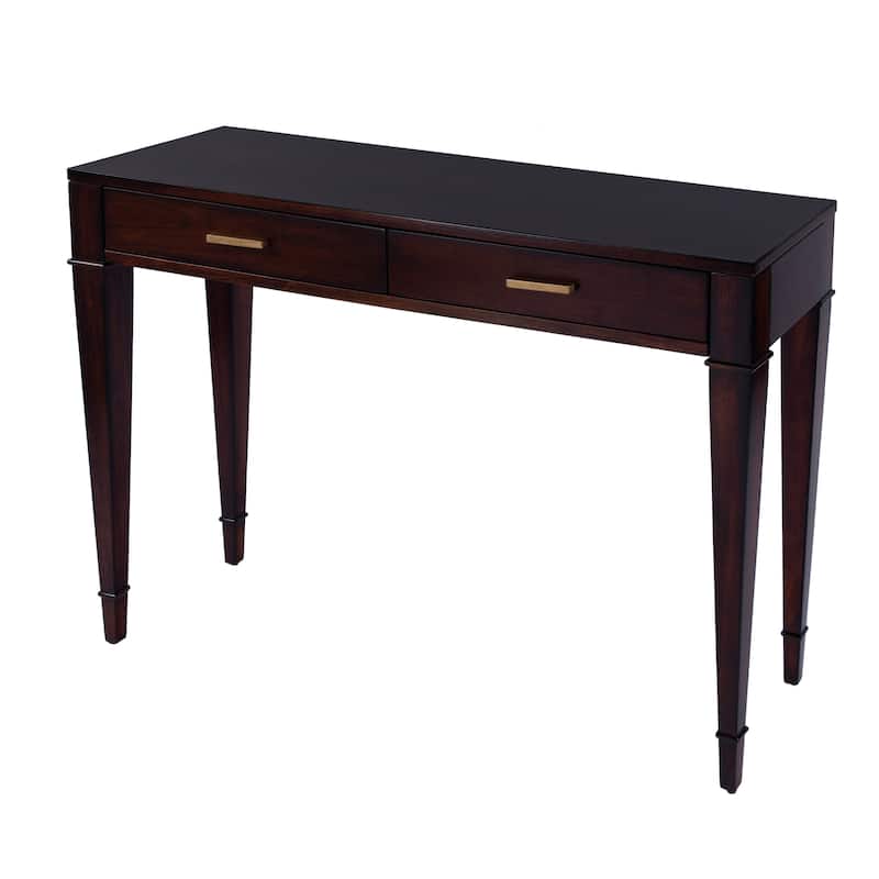 Kai 2 Drawer 46" Burl Wood Console Table