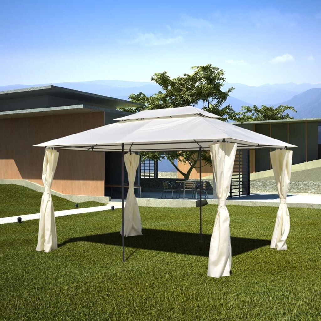 Shop Vidaxl Garden Gazebo Steel 10 X 13 Overstock 18965568