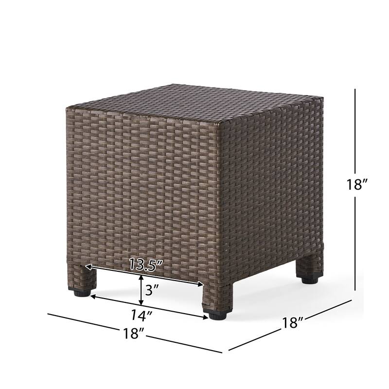 Puerta Outdoor Wicker 3-piece Swivel Chat Set with Cushions by Christopher Knight Home