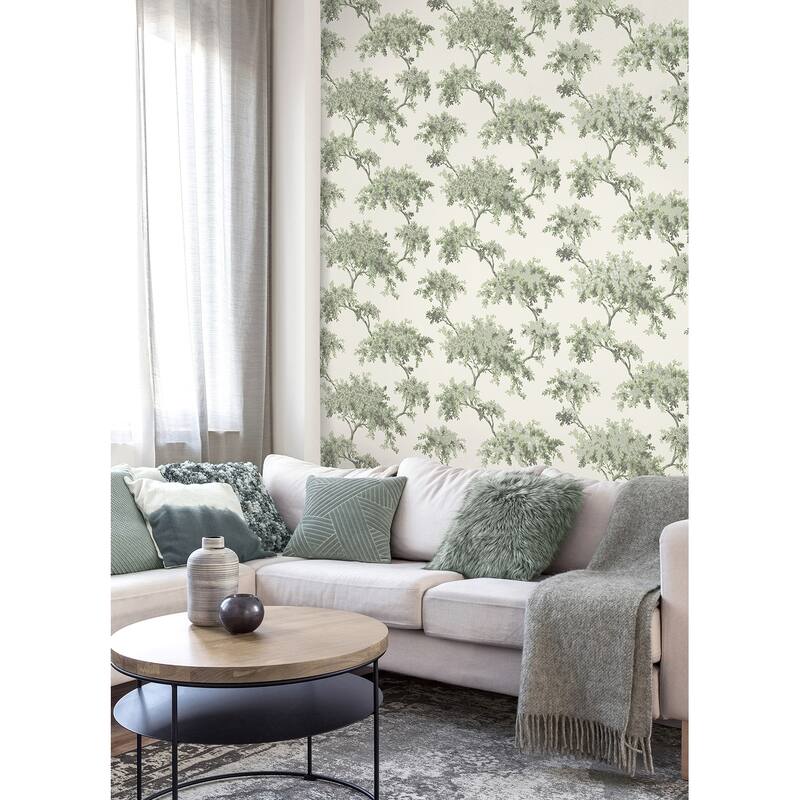 Brewster Ashdown Sage Tree Wallpaper