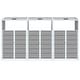 preview thumbnail 34 of 56, vidaXL Wheelie Bin Storage Rubbish Waste Bin Storage Steel