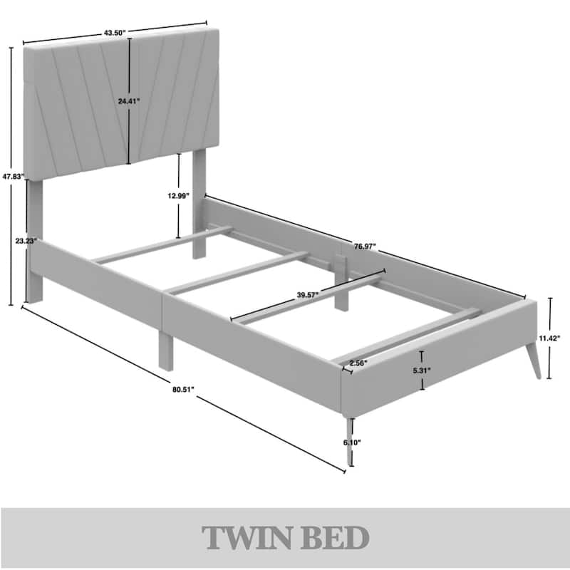 CraftPorch 4 Piece Contemporary Bedroom Set