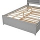 preview thumbnail 57 of 64, Wood Storage Bed with Trundle,Bookcase