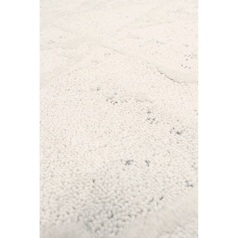 Pasargad Home Turkish Sutton Geometric Area Rug, Ivory/Grey