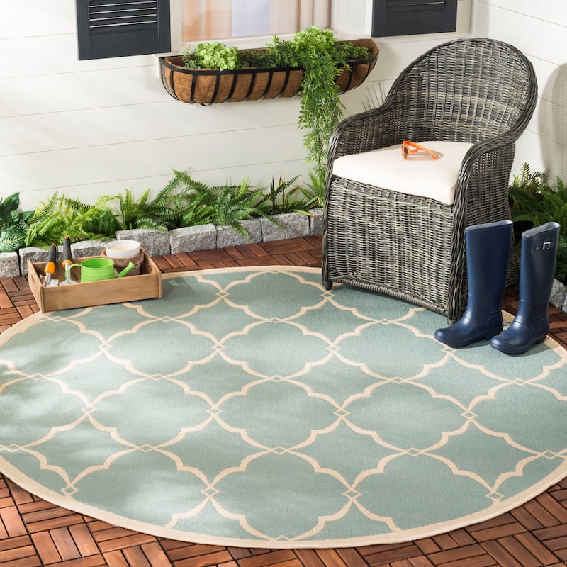 SAFAVIEH Beach House Caetana Indoor /Outdoor Waterproof Patio Backyard Rug