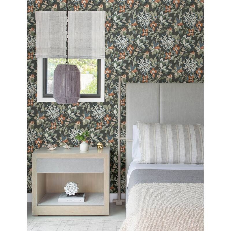 A-Street Prints Valdivian Moss Floral Wallpaper